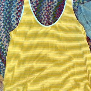 Yellow striped tank